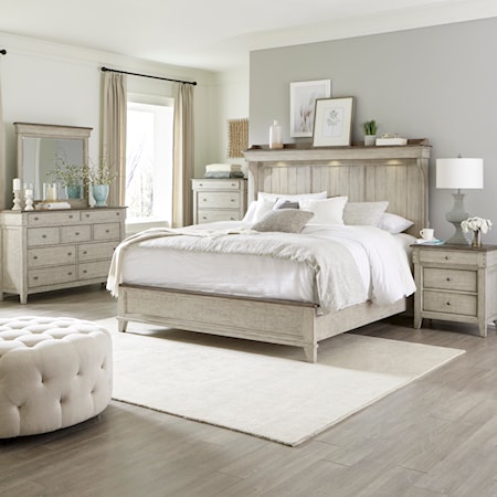 5-Piece Queen Mantle Bedroom Set