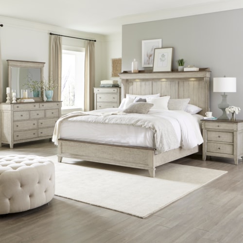 Farmhouse 5-Piece Queen Mantle Bedroom Set