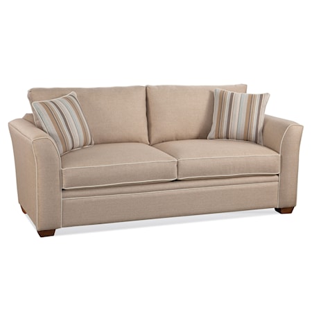 Queen Sleeper Sofa with Wood Legs