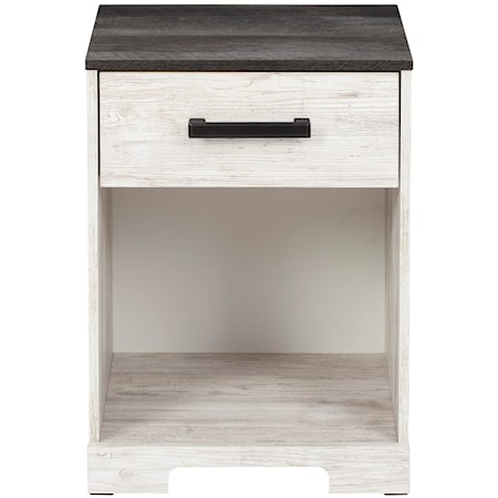 Two-Tone 1-Drawer Nightstand
