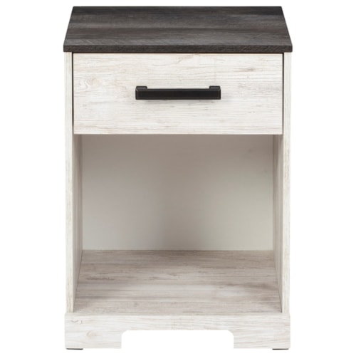 Two-Tone 1-Drawer Nightstand