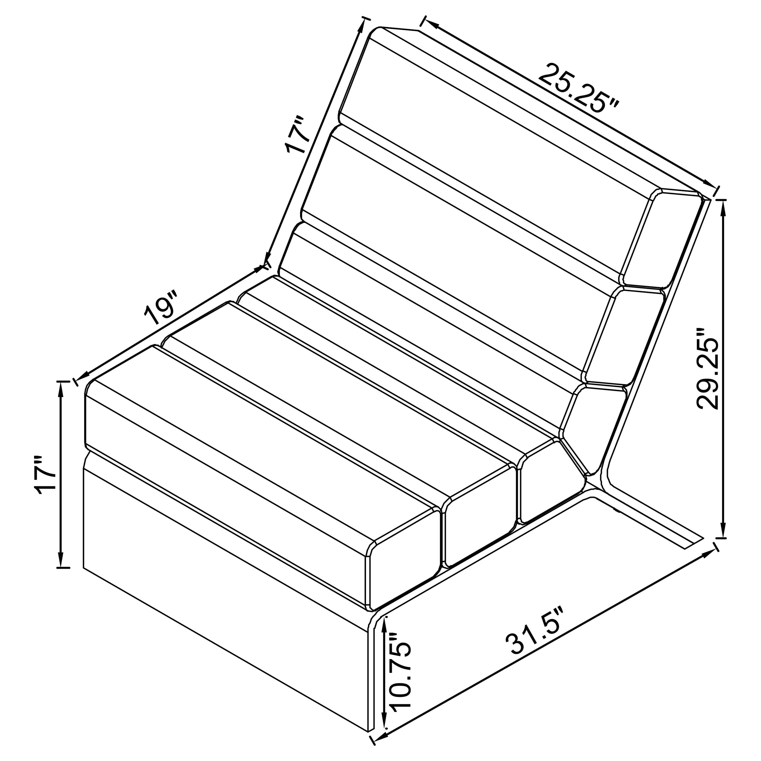 Coaster Serreta Serreta Armless Chair