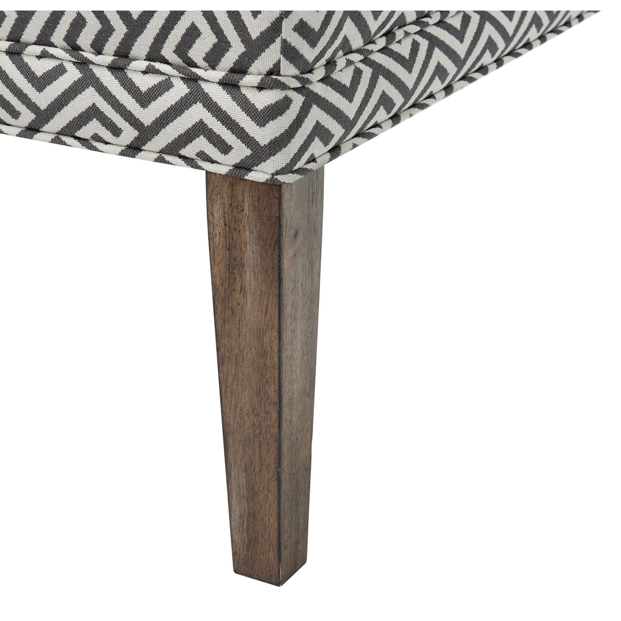 Elements International Gramercy Upholstered Dining Settee