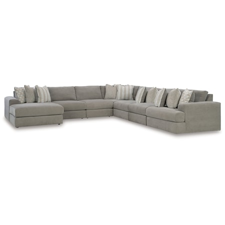 7-Piece Sectional with Chaise