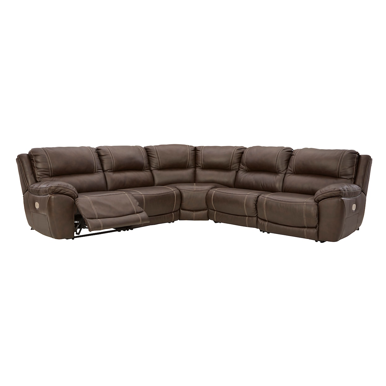 Michael Alan Select Dunleith 5-Piece Power Reclining Sectional