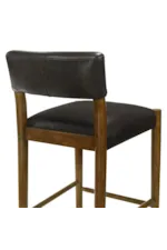 Armen Living Bennet Modern Faux-Leather Upholstered Counter Chair