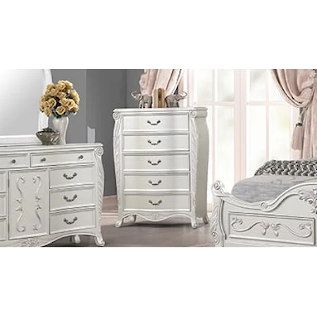 Glam 5-Drawer Chest