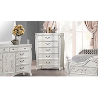 Glam 5-Drawer Bedroom Chest with Cedar Lined Drawers