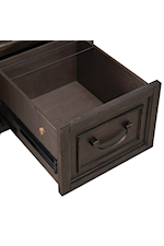 Liberty Furniture Paradise Valley Traditional 7-Drawer Executive Desk with Flip Down Keyboard Tray