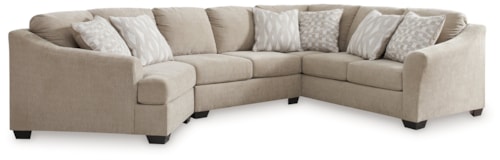 3-Piece Sectional With Cuddler
