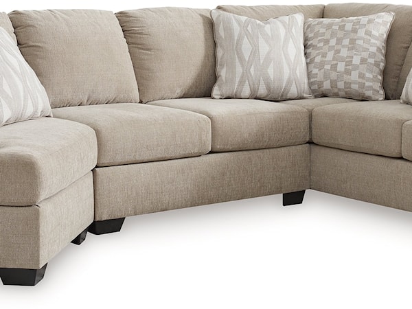 3-Piece Sectional With Cuddler