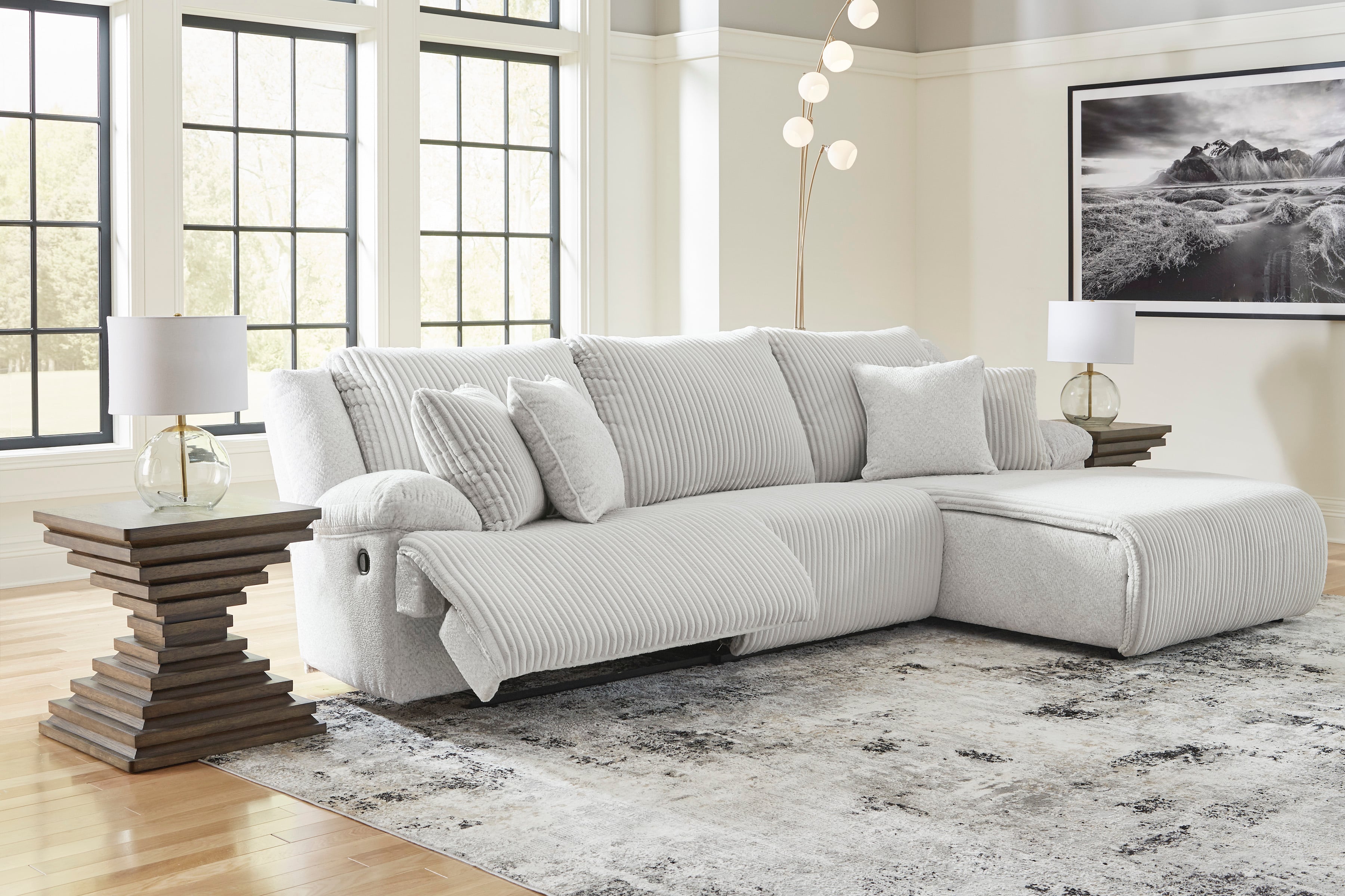 Signature Design by Ashley Top Tier 3-Piece Reclining Sectional with Chaise