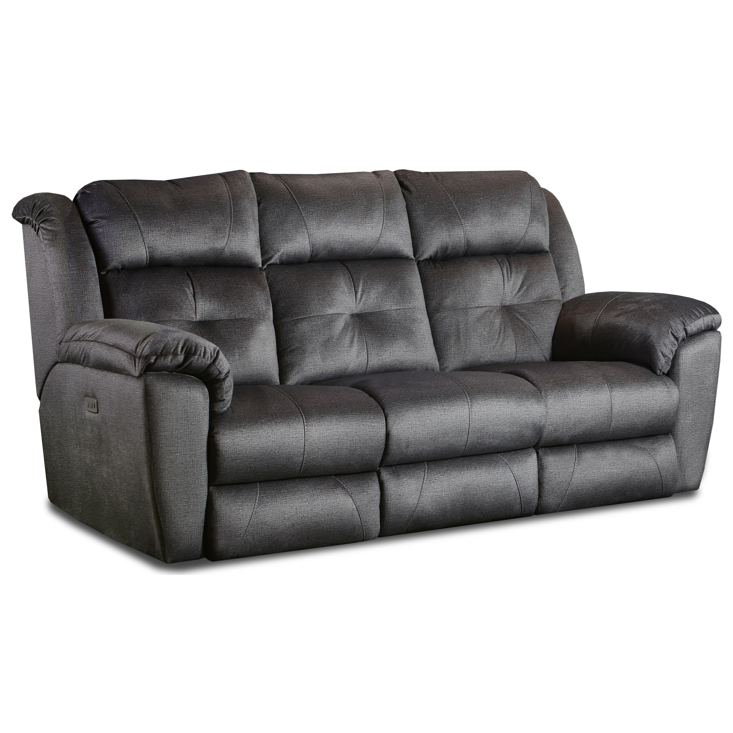 lane home solutions brighton gray faux leather motion console loveseat