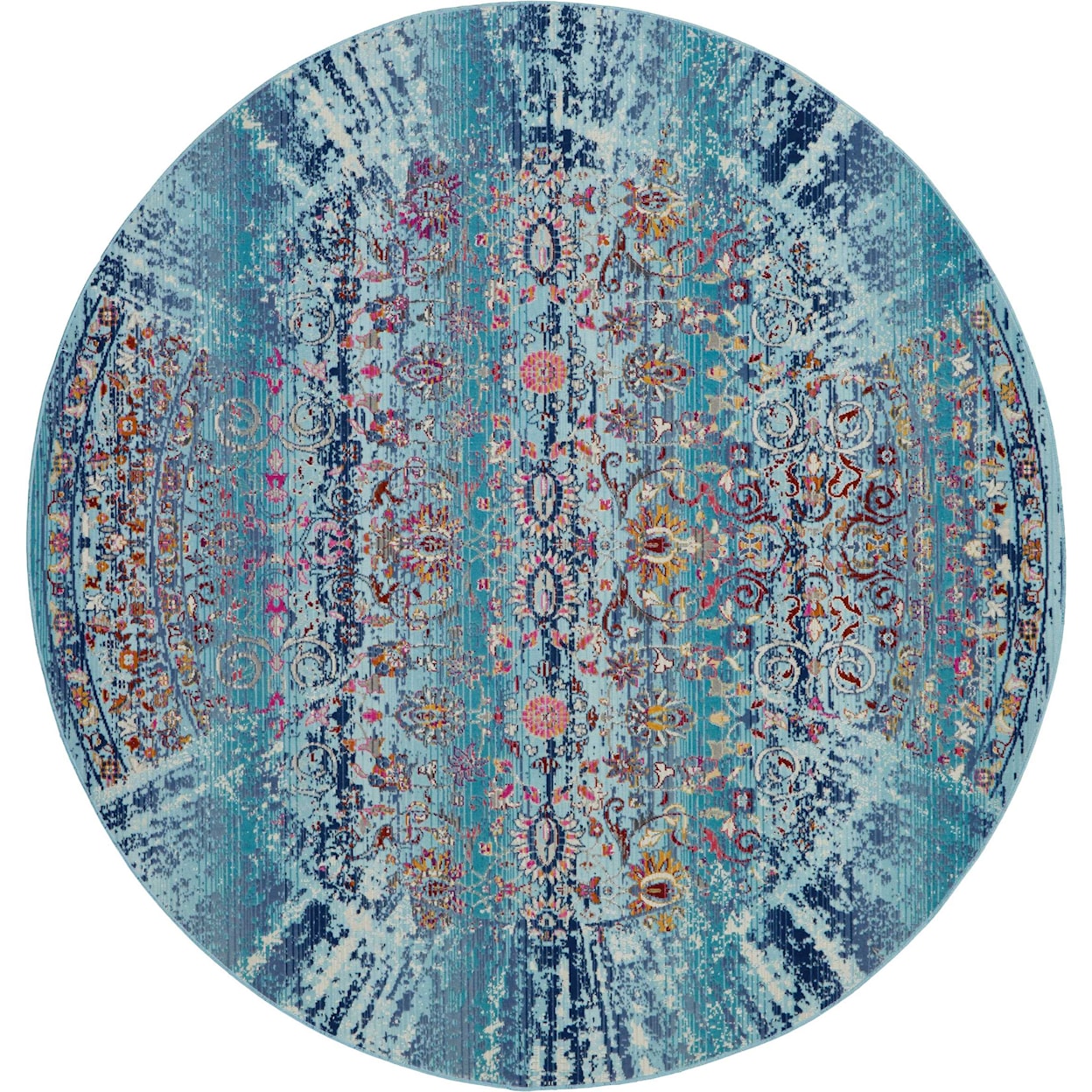 Nourison Vintage Kashan 6' Round  Rug