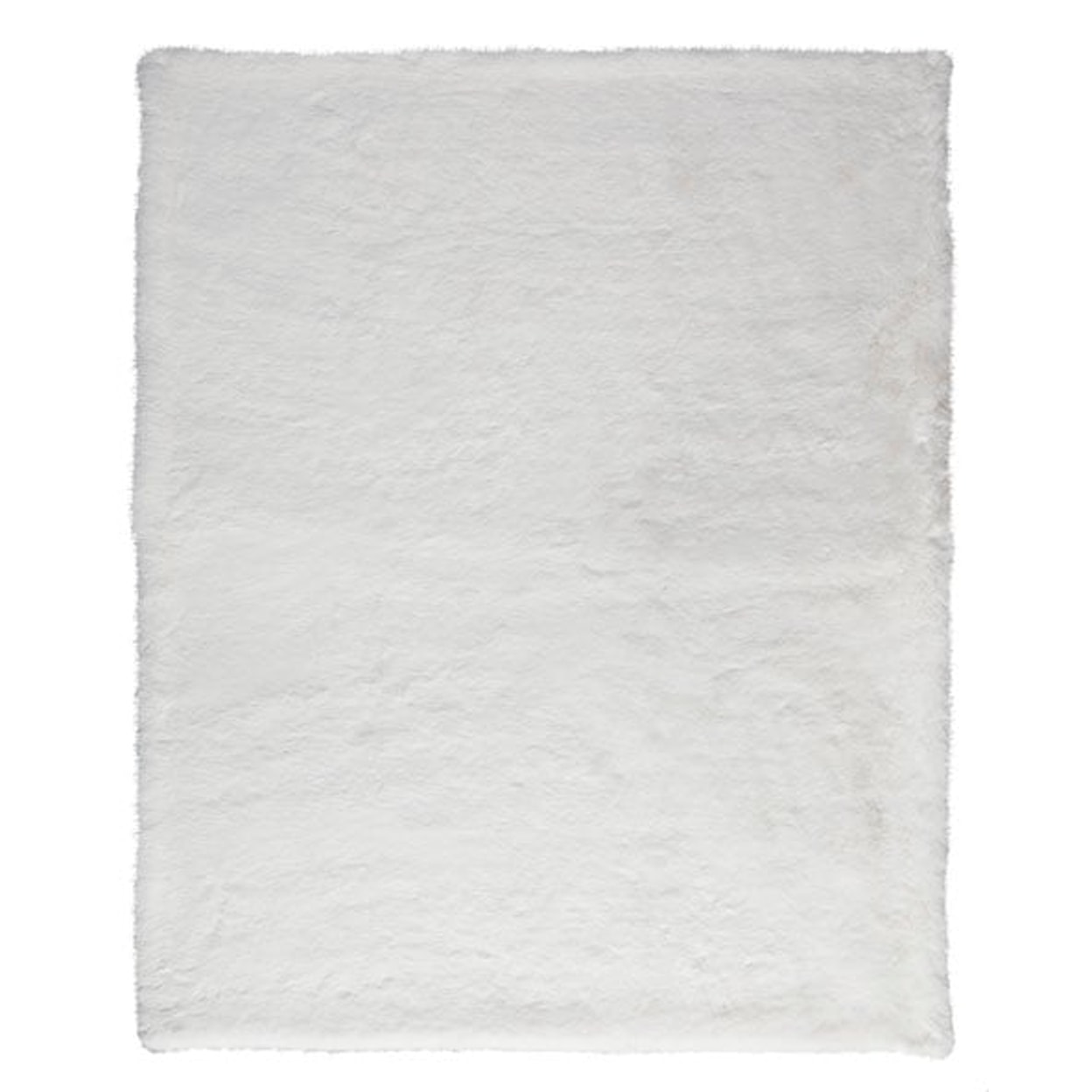 Ashley Signature Design Gariland Gariland White Faux Fur Throw