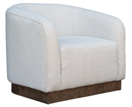 Contemporary Armchair with Accent Pillow