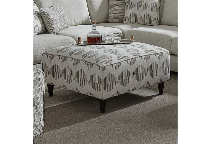 51 MARE IVORY Cocktail Ottoman by VFM Signature at Virginia Furniture Market