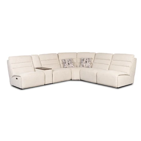 Casual 6-Piece Reclining Sectional Sofa