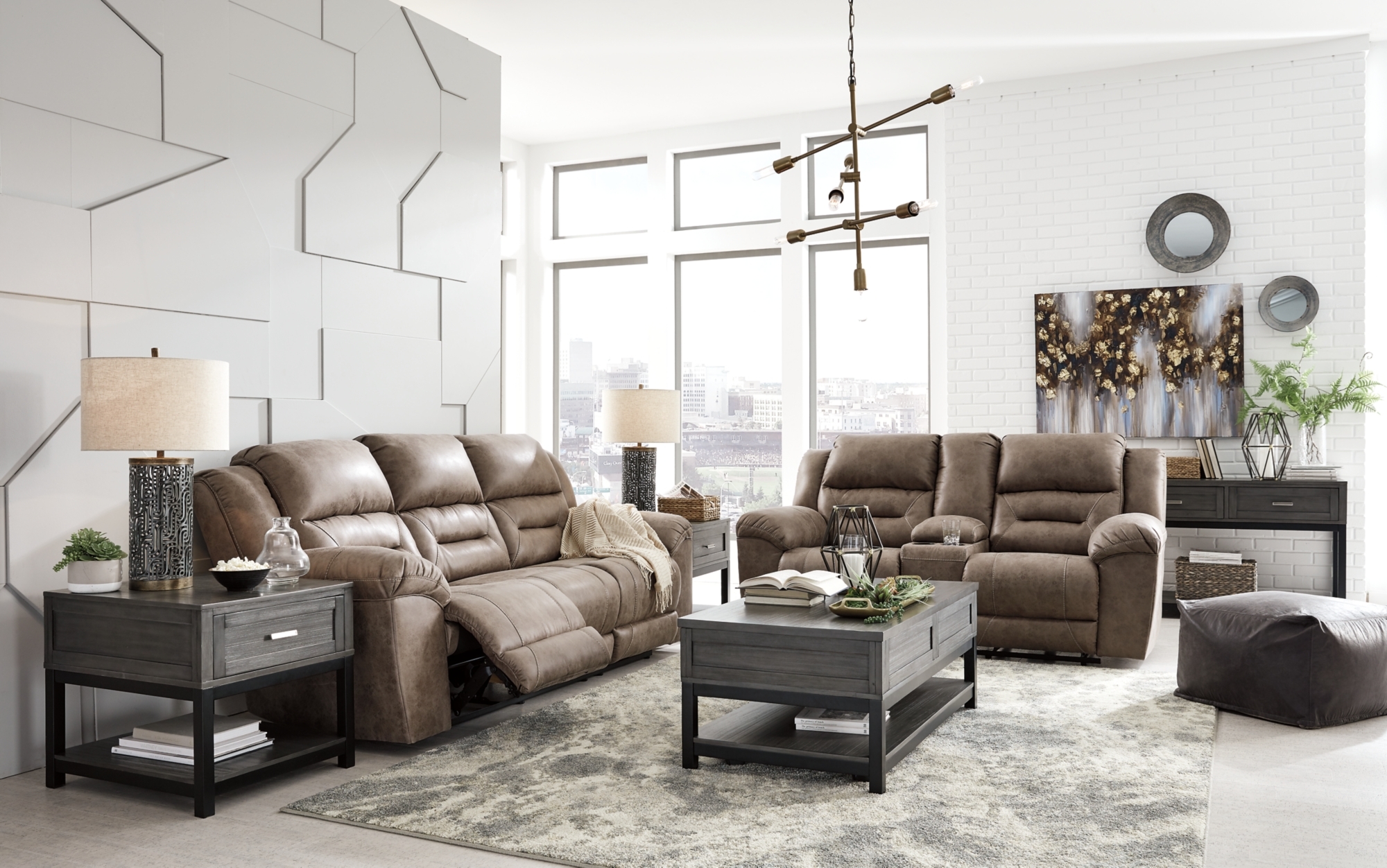 Signature Design by Ashley Stoneland Reclining Sofa