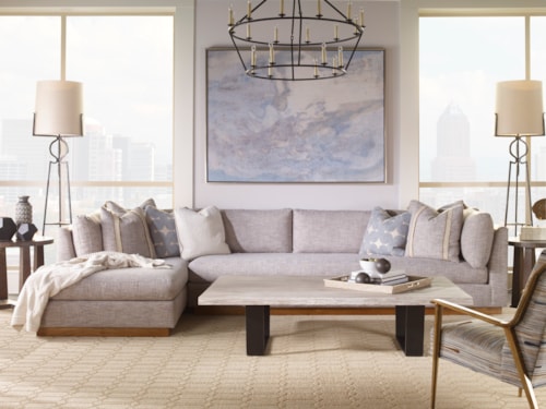 Contemporary Carrier 2-Piece Sectional Sofa