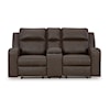 Ashley Furniture Signature Design Lavenhorne Double Reclining Loveseat w/ Console