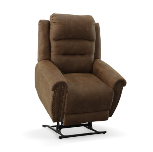 Transitional Power Lift Chair with Nail Head Trim