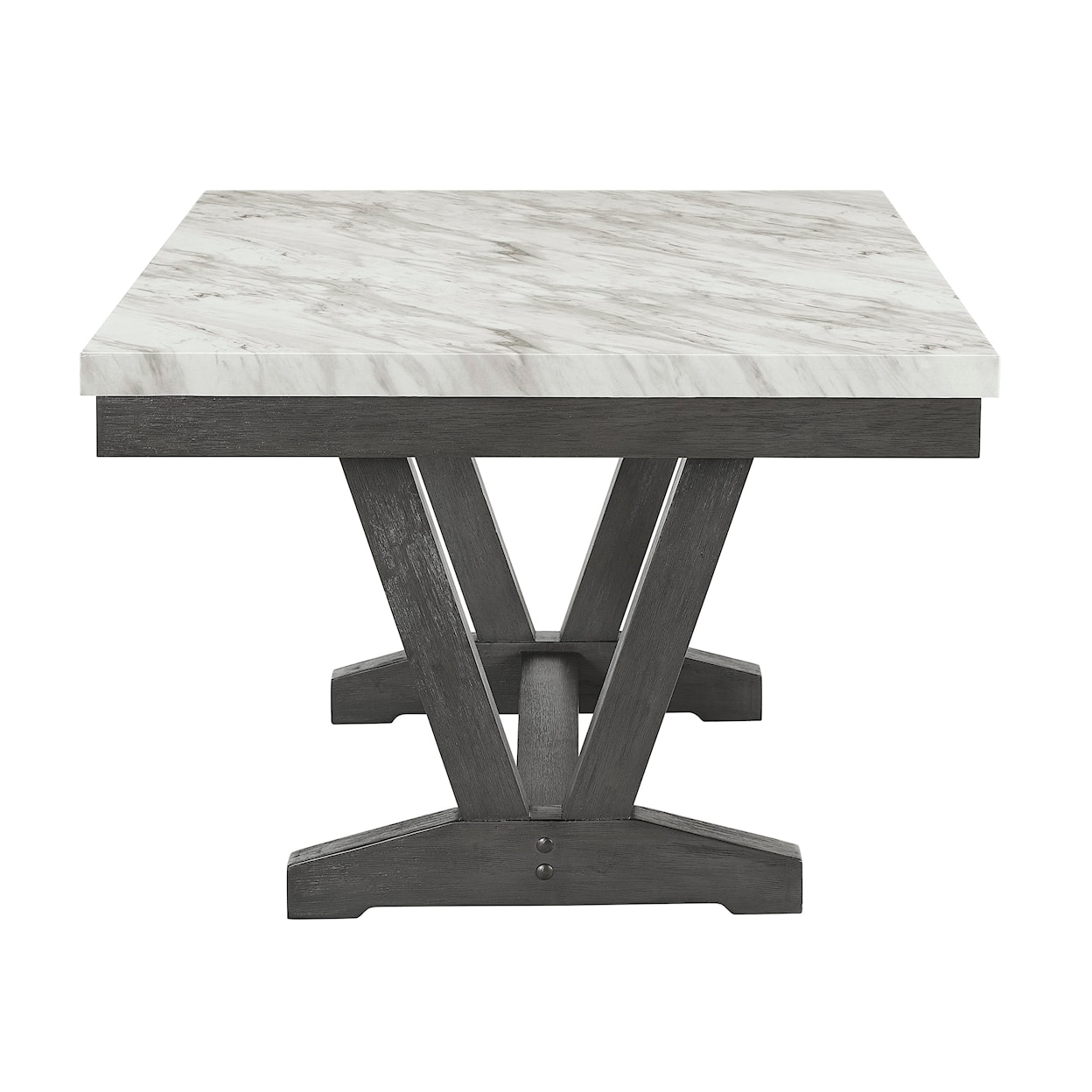 CM Vance Dining Table with Faux Marble Table Top