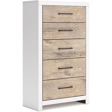 Two-Tone 5-Drawer Chest