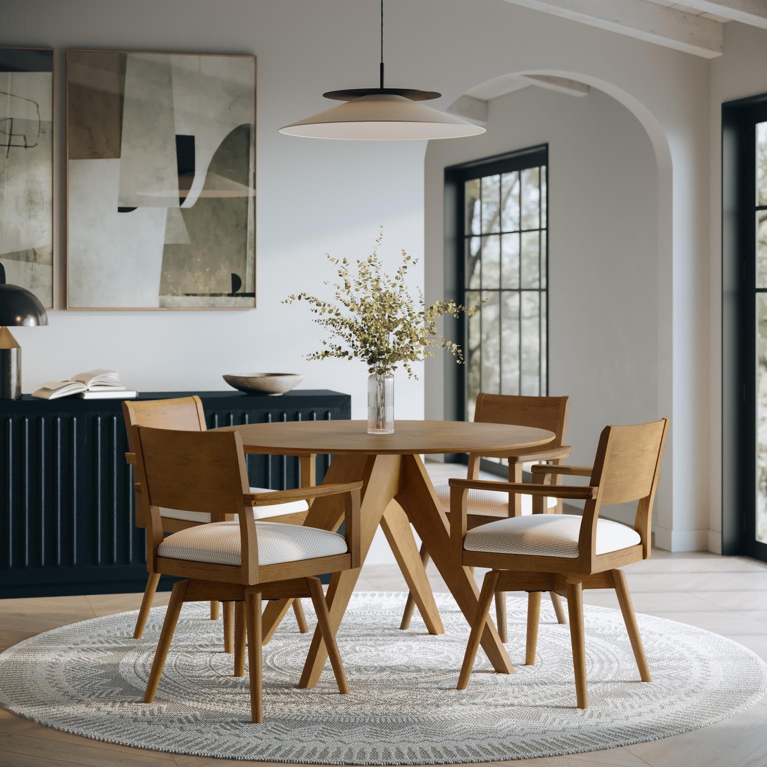 Panel Back Swivel Chair