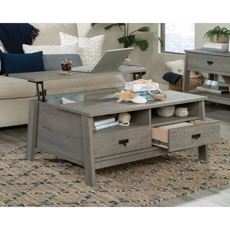 Trestle Lift-Top Coffee Table