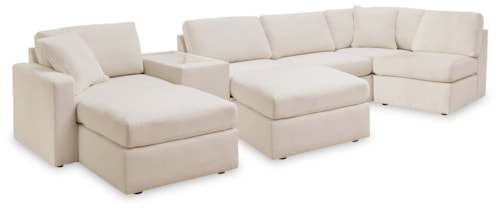 6-Piece Sectional And 2 Ottomans