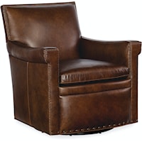 Traditional Swivel Club Chair