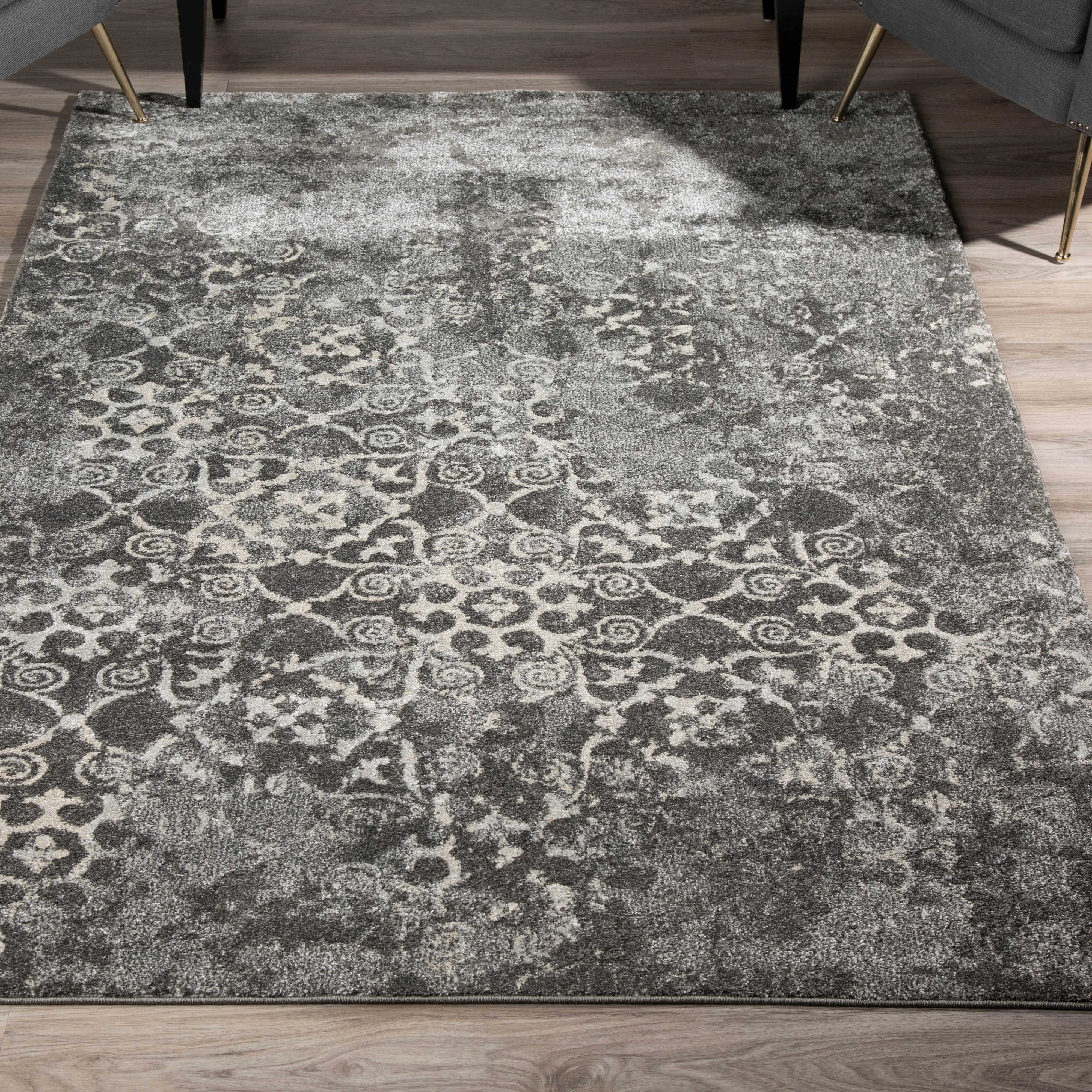 Grey 9'6"X13'2" Area Rug