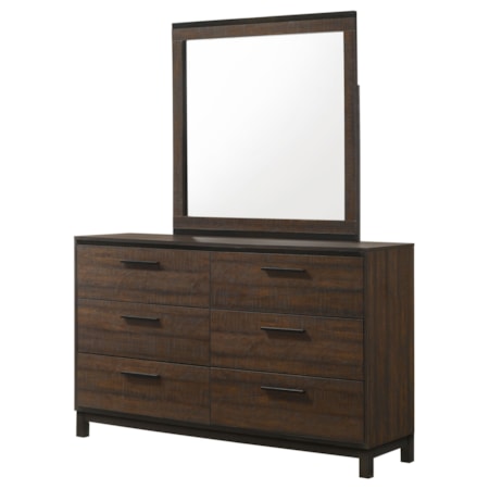 Edmonton 6-drawer Dresser w/ Mirror