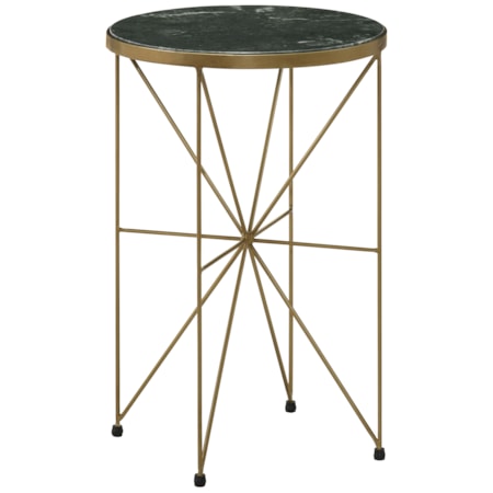Marble Top Accent Side Table
