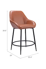 Zuo Vila Collection Transitional Barstool