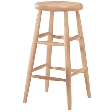 30" Scoop Seat Stool