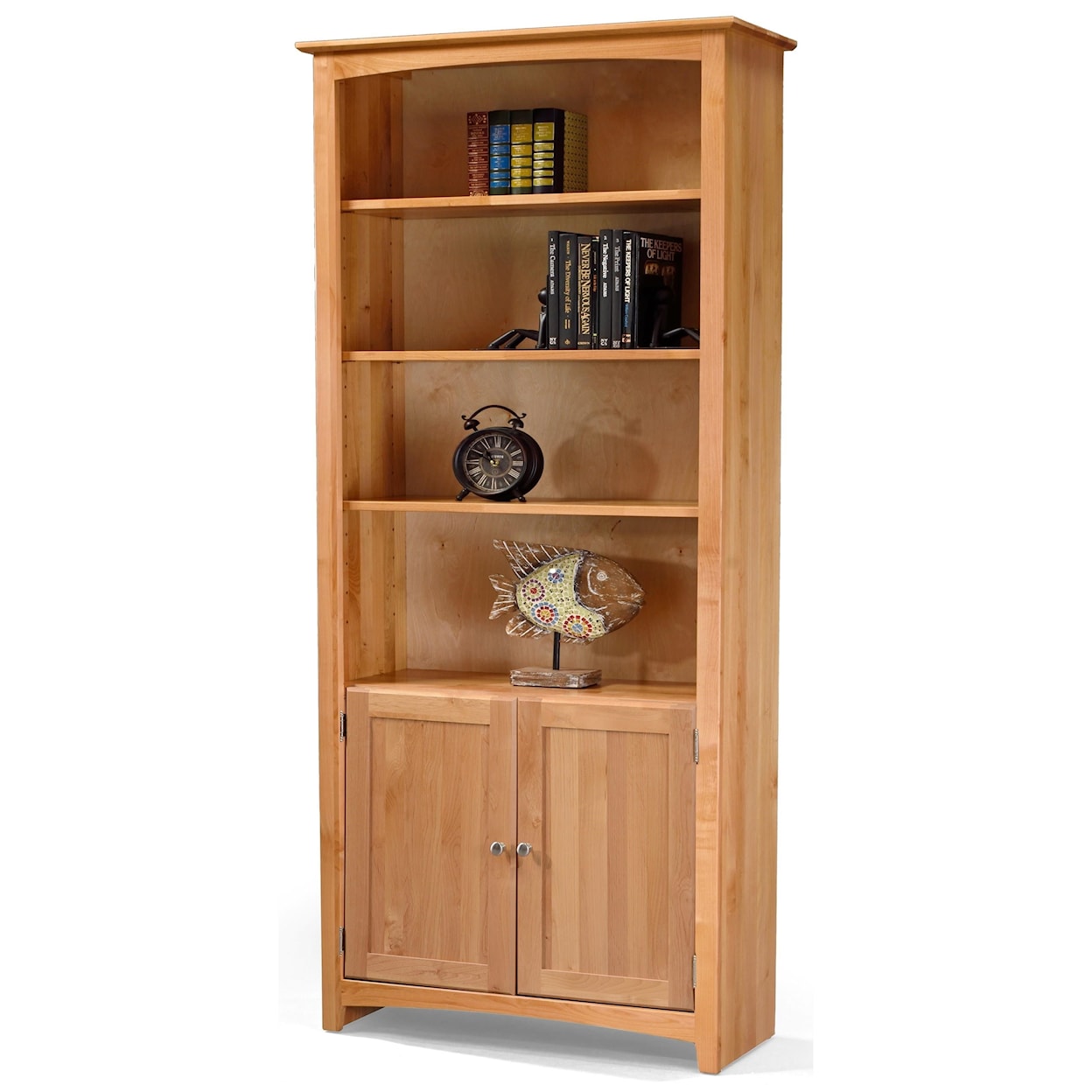 Archbold Furniture Alder Bookcases Customizable 36 X 84 Bookcase with Doors
