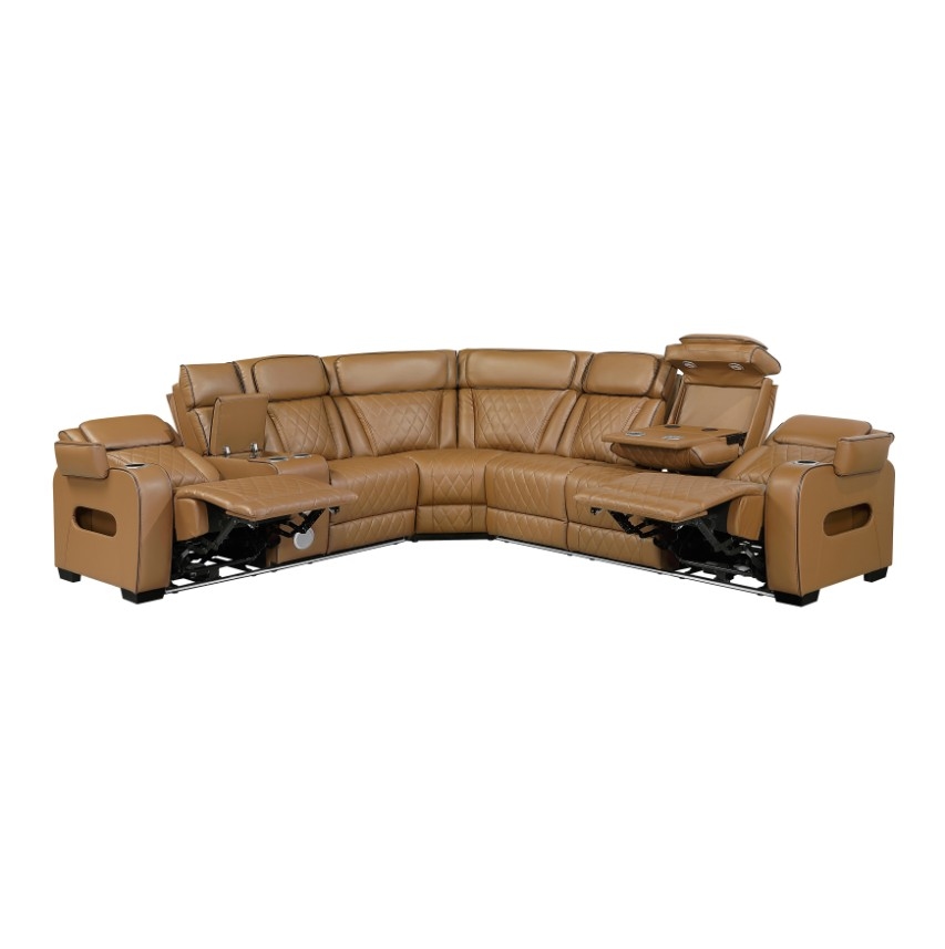 Homelegance Fairway 3-pc. Pwr Reclining LAF Console Sectional