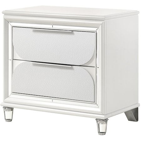 Eden Contemporary 2-Drawer Nightstand