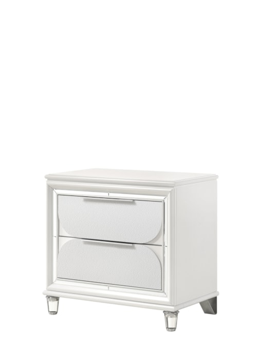 Eden Contemporary 2-Drawer Nightstand