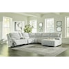 Signature Design by Ashley Furniture McClelland 6-Piece Reclining Sectional with Chaise