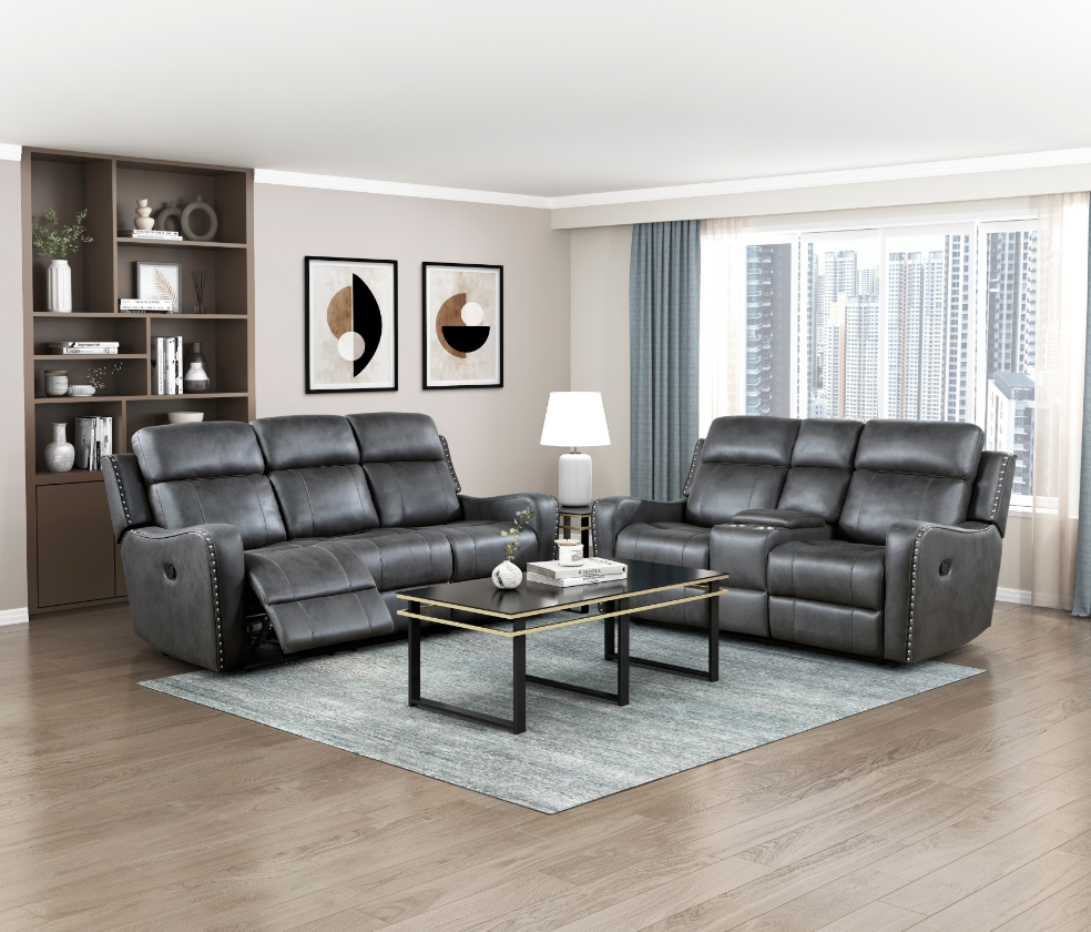 Manual Double Reclining Loveseat