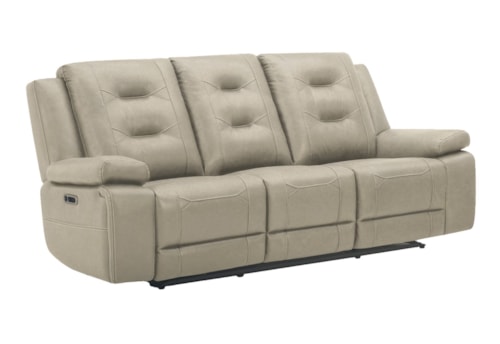 Casual Power Reclining Sofa with USB/USB-C Ports