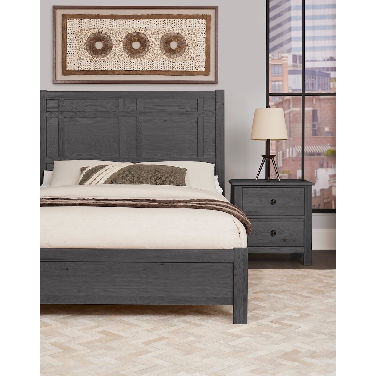 Vaughan Bassett Custom Express 1 Queen Architectural Bed