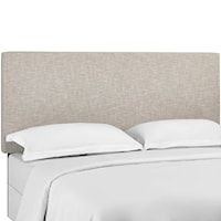 King and California King Upholstered Linen Fabric Headboard