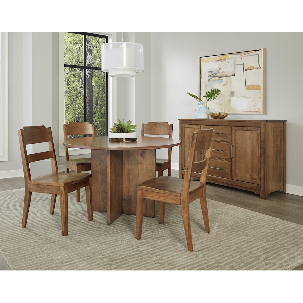 Vaughan Bassett Crafted Cherry - Medium Round Dining Table