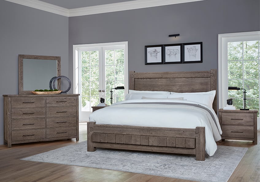 Vaughan Bassett Dovetail California King Low Profile Bed
