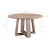 Moe's Home Collection Tanya Tanya Round Dining Table