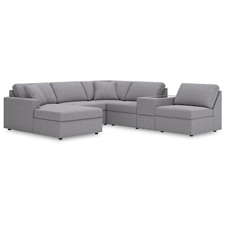 6-Piece Sectional With Chaise